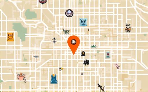 Static map showing our location on Music Row, Nashville.
